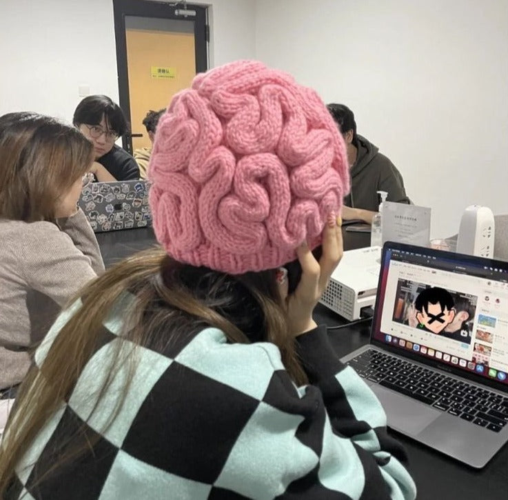 Knitted Brain Beanie