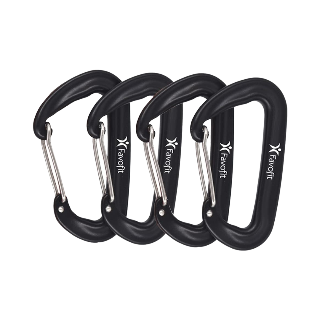 black carabiner clips 